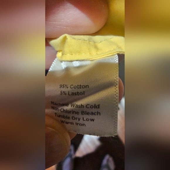 Talbots Unique Size 16 Yellow Sleeveless Ruffle Top - Picture 4 of 9